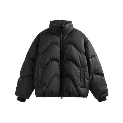 Chaqueta Acolchada Minimalista de Plumón Japonesa - Image 13