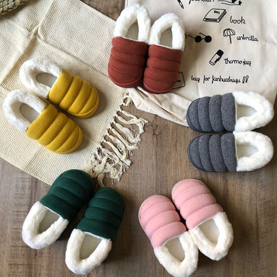 Pantuflas de Algodón Multicolor para Niños - Cómodas para Casa y Exterior