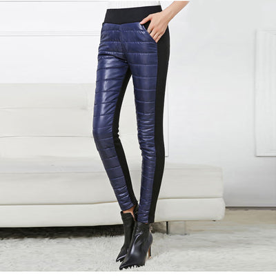 Pantalones de Algodón Talla Grande para Mujer con Cintura Elástica - Invierno