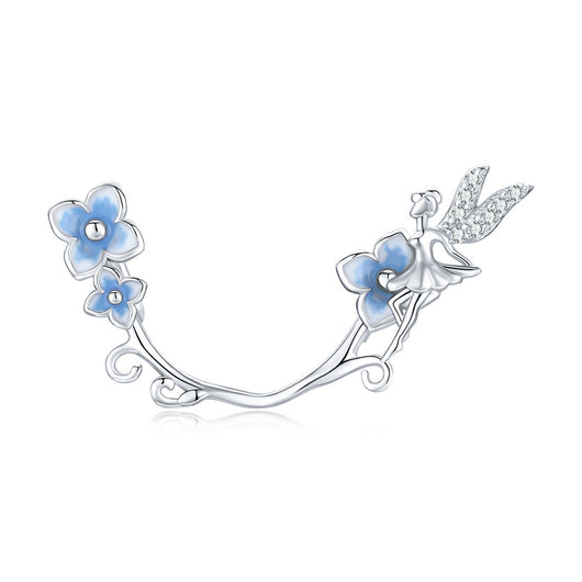 Cuentas de Plata 925 con Flores de Cristal Azul - Image 5