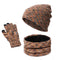 Conjunto Invernal 3 en 1: Gorro, Bufanda y Guantes Táctiles con Forro Polar
