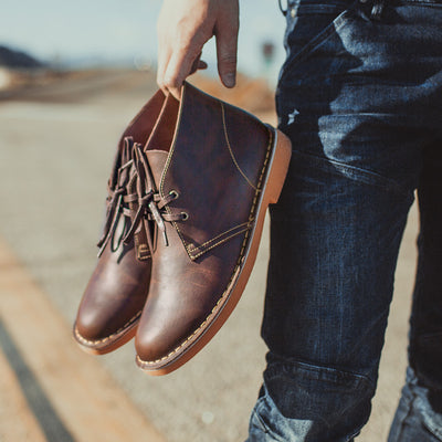 Botas Desert Altas Martin Spring Estilo Británico para Hombre - Image 10