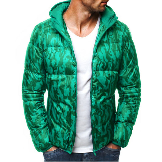 Chaqueta Camuflada con Capucha para Hombre - Algodón Manga Larga - Image 7