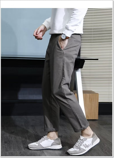 Pantalones Casuales Elegantes Slim Fit con Corte Cónico para Hombre - Image 18
