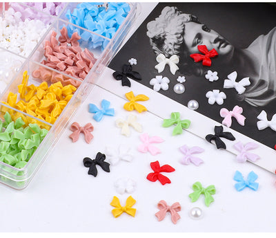 Set de Adornos Navideños de Resina con Lazos y Moños Mixtos - Image 31