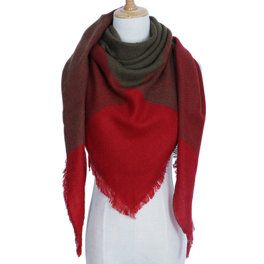 Bufanda Larga con Triángulos para Mujer - Chal Otoño Invierno - Image 41