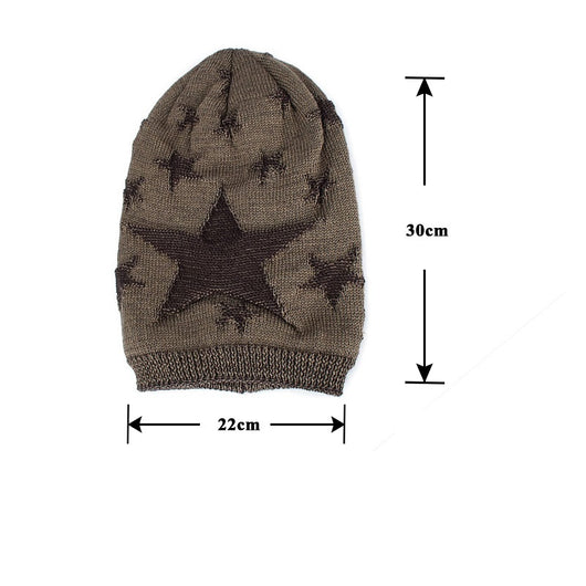 Gorro de Lana Tejido Cálido con Diseño Pentagrama para Hombre - Image 11