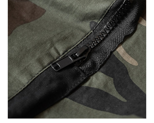 Pantalones Cortos Cargo Tácticos Multibolsillo Camuflaje para Hombre - Image 3