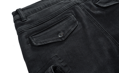 Pantalones Harem Cargo Desgastados con Múltiples Bolsillos para Hombre - Image 8