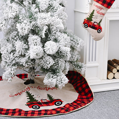 Falda para Árbol de Navidad de Lino 120CM - Decoración Navideña Premium - Image 10