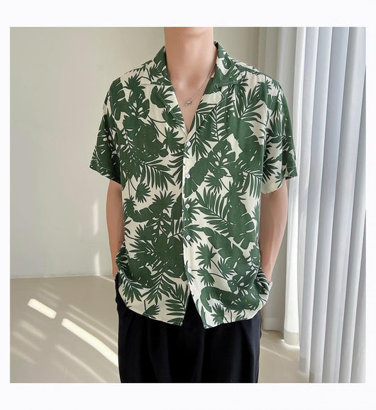 Camisa Cuello Cubano Hombros Sueltos - Image 36