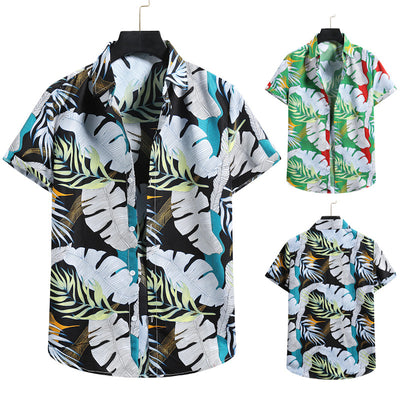Camisas Hawaianas Estampadas para Hombre - Diseño Floral Moderno