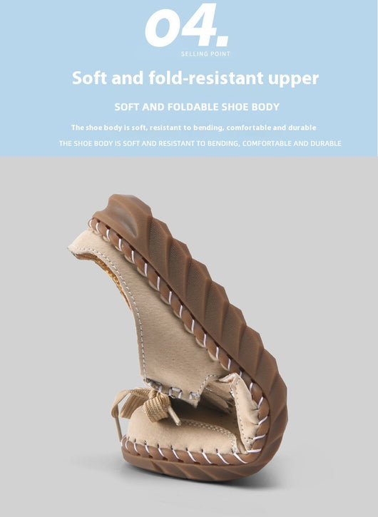 Pantuflas Cerradas de Encaje Artesanales para Mujer con Costura Retro - Image 26