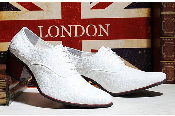 Zapatos de Moda Británica para Hombre con Punta Elevada
