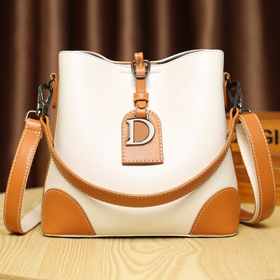 Bolso de Cuero Retro Estilo Bucket - Bandolera Suave y Versátil - Image 7