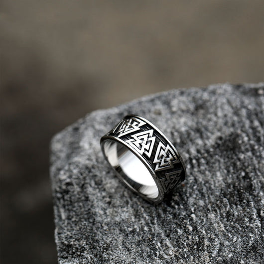 Anillo de Acero Inoxidable Vintage para Hombre - Image 11