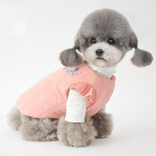 Chaleco de Algodón para Mascotas - Abrigo Cálido para Otoño e Invierno