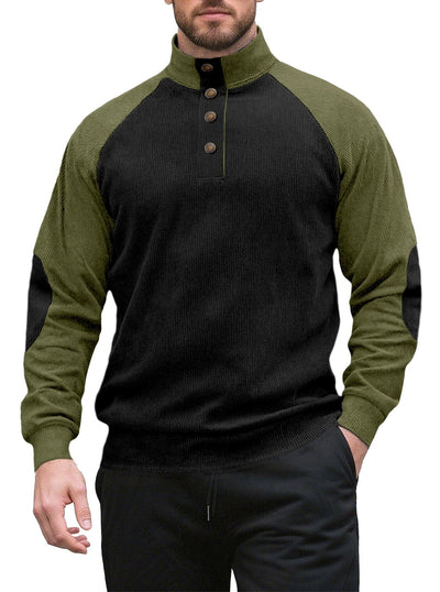 Chamarra Casual Raglan para Hombre - Cuello Alto Suelto Primavera Otoño - Image 22
