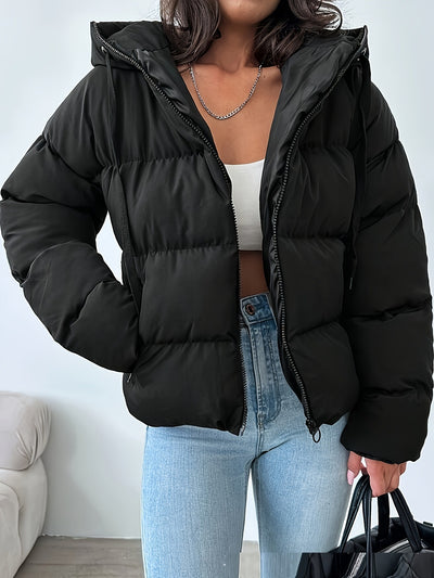 Chaqueta Puffer Oversized Coreana Gruesa con Capucha para Mujer - Image 10