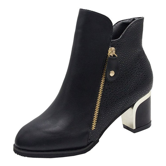 Botas Martin de Tacón Medio Puntiagudo para Mujer - Image 8
