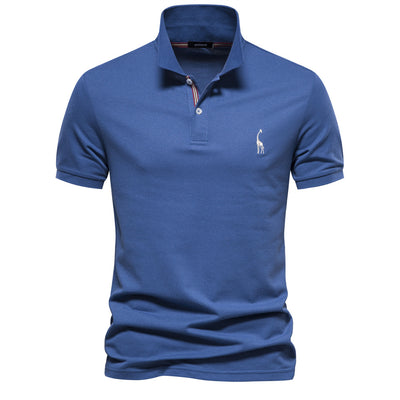 Polo Clásico para Hombre con Bordado de Venado - Diseño Básico Manga Corta - Image 7