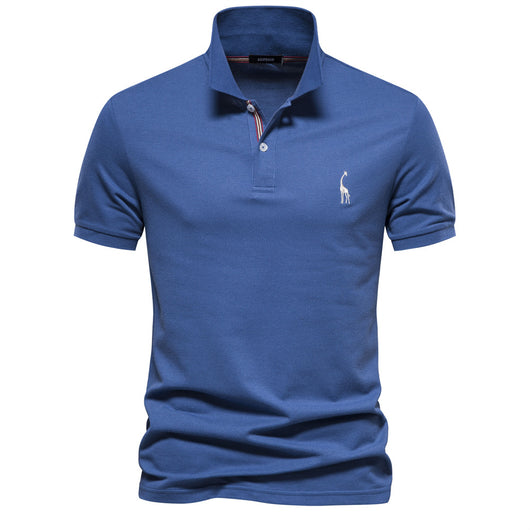 Polo Clásico para Hombre con Bordado de Venado - Diseño Básico Manga Corta - Image 7