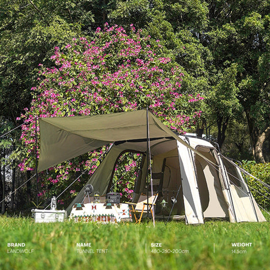 Carpa Túnel Landwolf Espaciosa para Camping y Turismo - Image 12