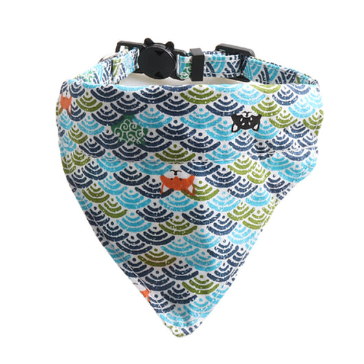 Collar para Gato Estilo Japonés con Patrón de Hierba y Moño Desmontable - Image 10
