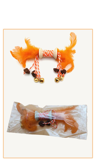 Juguete Interactivo para Gatos con Plumas, Campanas y Texturas de Masticación - Image 12