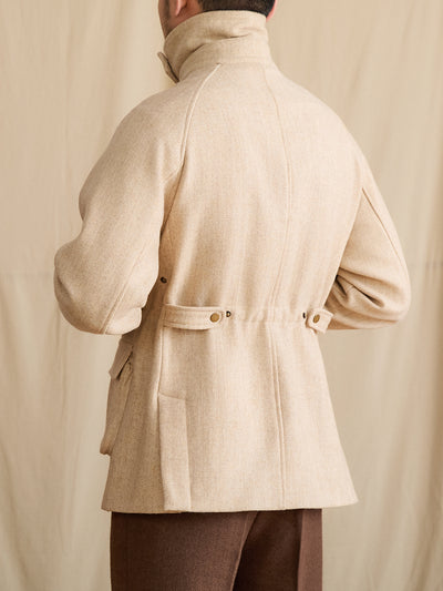 Chaqueta Safari Ejecutiva de Lana Gruesa Ajustada - Image 4