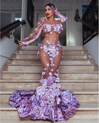 Vestido Ajustado de Manga Larga Realzador - Image 10