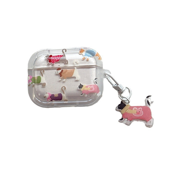 Funda Protectora para Auriculares Diseño Perro Salchicha Degradado