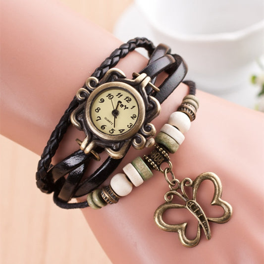 Pulsera Hueca Mariposa Punk Estilo Femenino