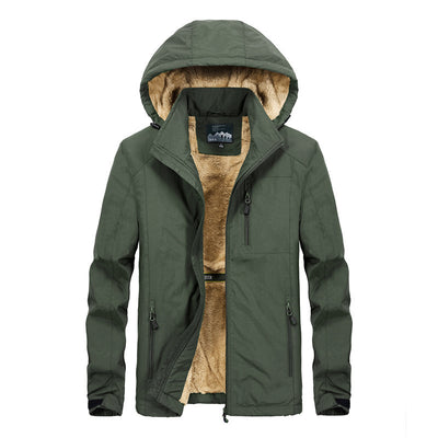 Chaqueta Acolchada con Capucha Térmica para Hombre Talla Grande - Image 3