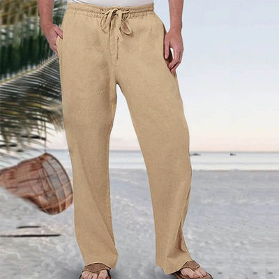 Pantalones Deportivos de Lino Holgados para Hombre - Image 10