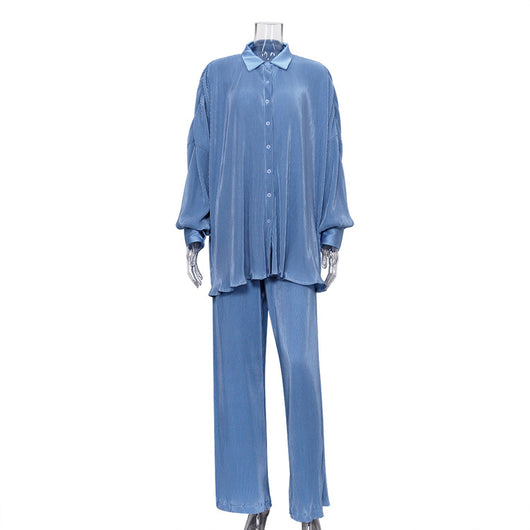 Pantalones Plisados Sueltos Estilo Retro Europeo Americano para Mujer - Image 32