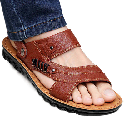 Sandalias Hombre Cuero Genuino Primera Capa - Comodidad Estival - Image 3