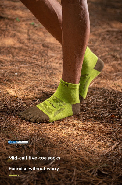 Calcetines Profesionales de Caña Media con Dedos Separados para Maratones - Image 13