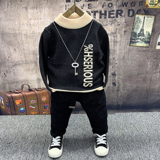 Conjunto Infantil 4 Piezas: Abrigo Polar, Suéter, Jeans y Chamarra - Image 19
