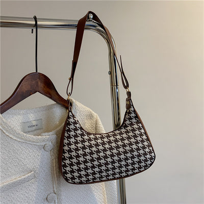 Bolso Cuadrado Retro con Estampado Asimétrico - Image 3