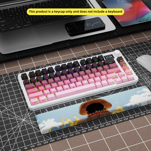 Teclado Mecánico Transparente con Degradado de Rubor y Grabado Lateral - Image 11