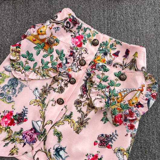 Conjunto de Blusa con Volantes y Falda Talle Alto - Image 20