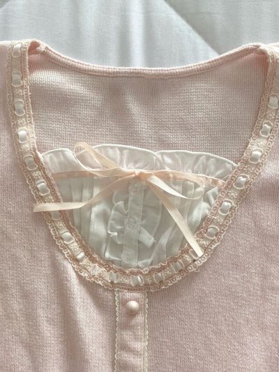Blusa Manga Larga Rosa Suave para Primavera Temprana - Image 13