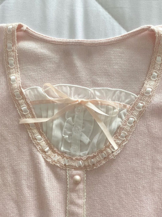 Blusa Manga Larga Rosa Suave para Primavera Temprana - Image 13