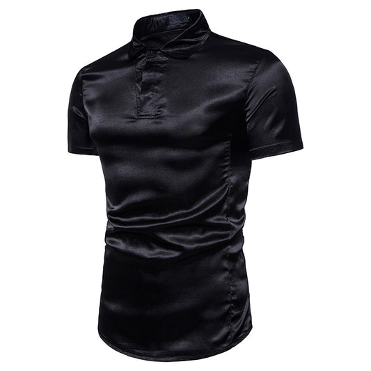 Camisa Casual de Manga Corta Básica para Hombre - Diseño Versátil y Cómodo - Image 2