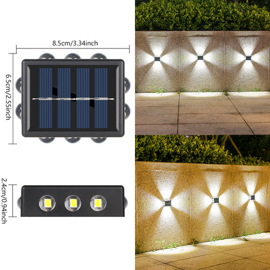 Lámpara Solar de Pared Espejo Convexo para Exterior - Iluminación de Jardín y Villa - Image 6
