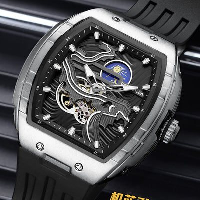 Reloj Mecánico Automático para Hombre con Esfera Hueca y Cristal Luminoso - Image 5