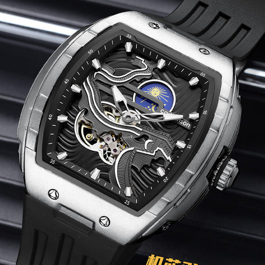 Reloj Mecánico Automático para Hombre con Esfera Hueca y Cristal Luminoso - Image 5