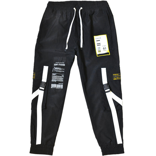 Pantalones Cargo Holgados Hip Hop Web Dark para Hombre - Image 7
