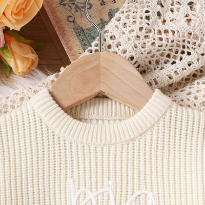 Sudadera Cuello Redondo con Bordado de Letras - Estilo Casual Moderno - Image 4